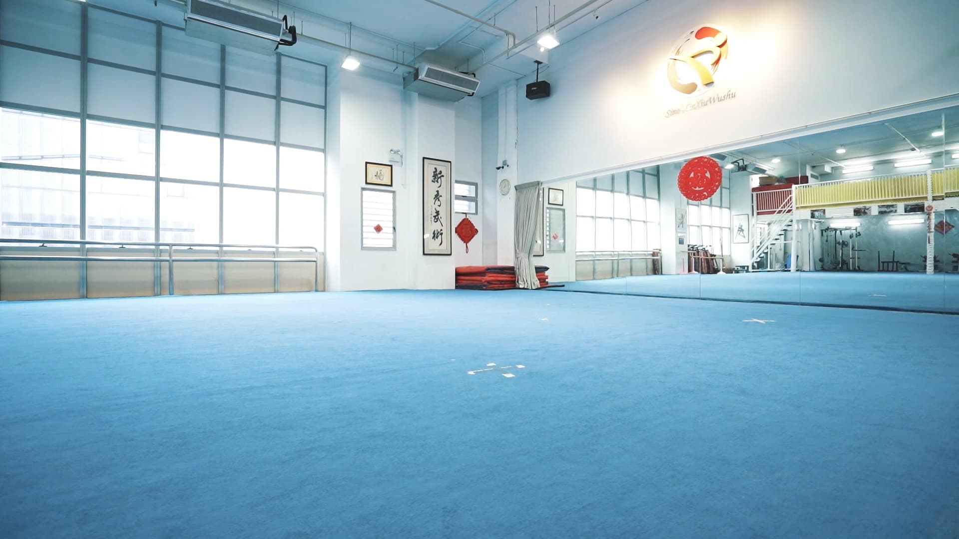 Sino Wushu state-of-the-art training facility with mirrored walls and sprung floor